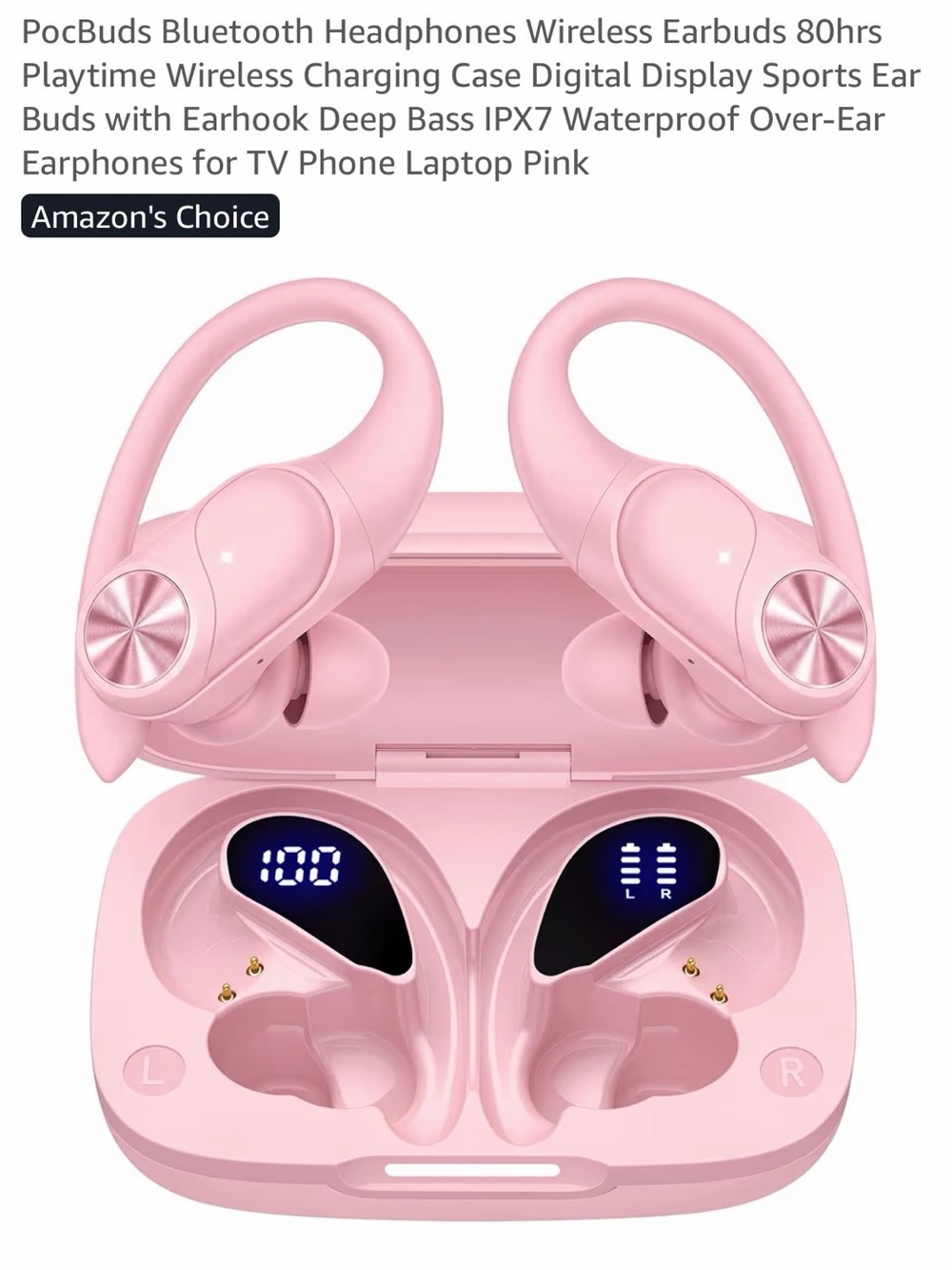 NWT. Wireless, Waterproof Bluetooth Earbuds